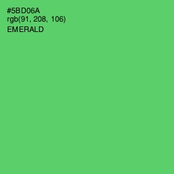 #5BD06A - Emerald Color Image