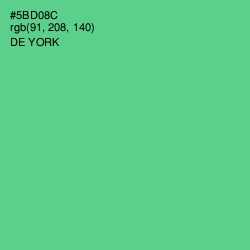 #5BD08C - De York Color Image