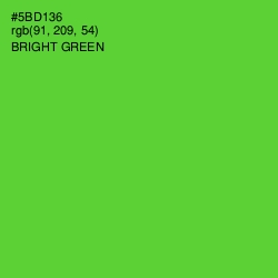 #5BD136 - Bright Green Color Image