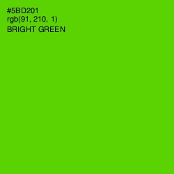 #5BD201 - Bright Green Color Image