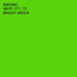 #5BD30C - Bright Green Color Image