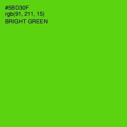 #5BD30F - Bright Green Color Image