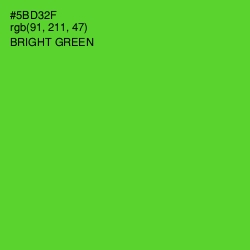 #5BD32F - Bright Green Color Image