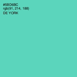 #5BD6BC - De York Color Image