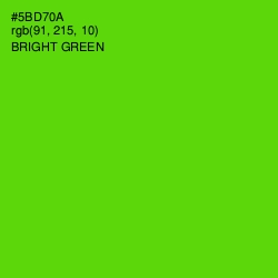 #5BD70A - Bright Green Color Image