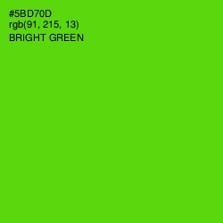 #5BD70D - Bright Green Color Image