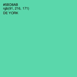 #5BD8AB - De York Color Image
