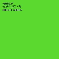 #5BD92F - Bright Green Color Image