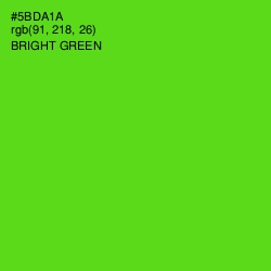 #5BDA1A - Bright Green Color Image