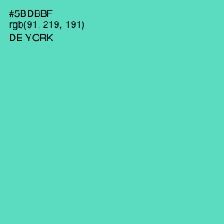 #5BDBBF - De York Color Image