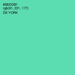 #5BDDB1 - De York Color Image