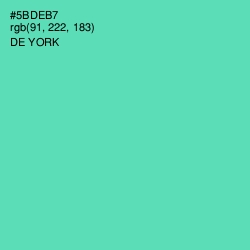 #5BDEB7 - De York Color Image