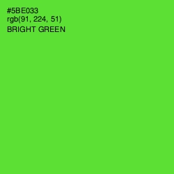 #5BE033 - Bright Green Color Image