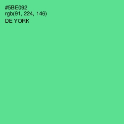 #5BE092 - De York Color Image
