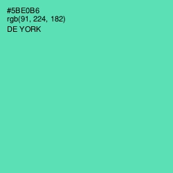 #5BE0B6 - De York Color Image