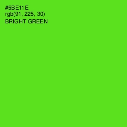 #5BE11E - Bright Green Color Image