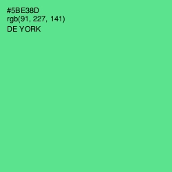 #5BE38D - De York Color Image