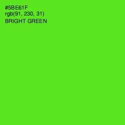 #5BE61F - Bright Green Color Image