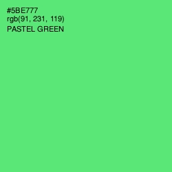 #5BE777 - Pastel Green Color Image