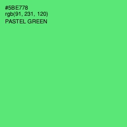 #5BE778 - Pastel Green Color Image