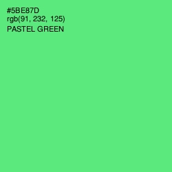 #5BE87D - Pastel Green Color Image