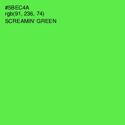 #5BEC4A - Screamin' Green Color Image