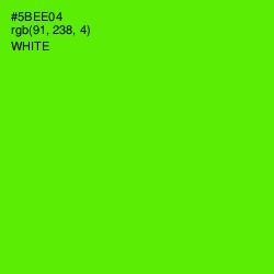 #5BEE04 - Bright Green Color Image