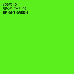 #5BF01D - Bright Green Color Image