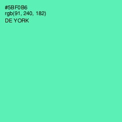 #5BF0B6 - De York Color Image