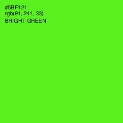 #5BF121 - Bright Green Color Image