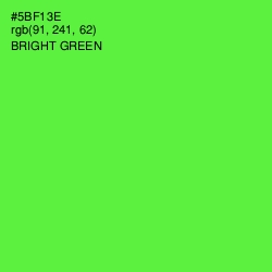 #5BF13E - Bright Green Color Image