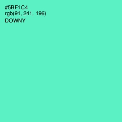 #5BF1C4 - Downy Color Image