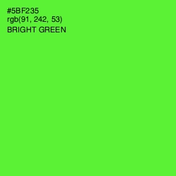 #5BF235 - Bright Green Color Image