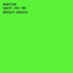 #5BF23A - Bright Green Color Image