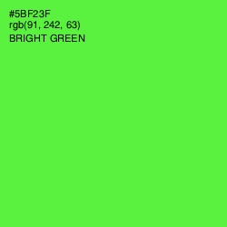 #5BF23F - Bright Green Color Image
