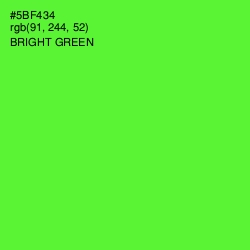 #5BF434 - Bright Green Color Image