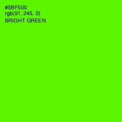 #5BF500 - Bright Green Color Image