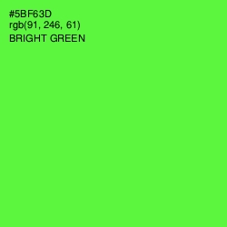 #5BF63D - Bright Green Color Image
