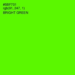 #5BF701 - Bright Green Color Image