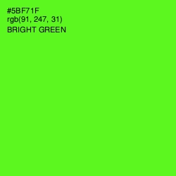 #5BF71F - Bright Green Color Image