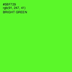 #5BF729 - Bright Green Color Image