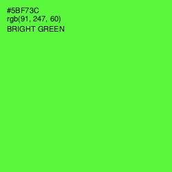 #5BF73C - Bright Green Color Image