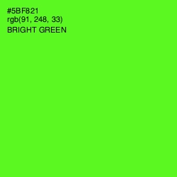 #5BF821 - Bright Green Color Image