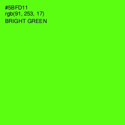 #5BFD11 - Bright Green Color Image