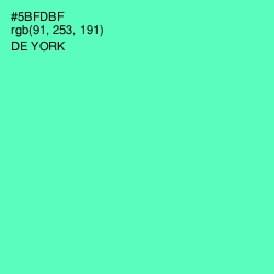 #5BFDBF - De York Color Image