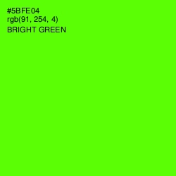 #5BFE04 - Bright Green Color Image