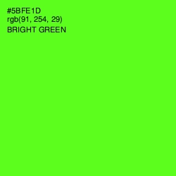 #5BFE1D - Bright Green Color Image