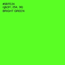 #5BFE24 - Bright Green Color Image