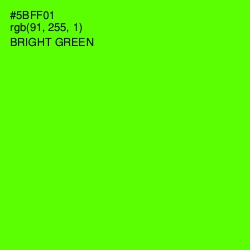 #5BFF01 - Bright Green Color Image