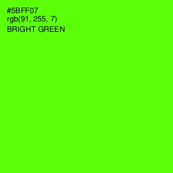 #5BFF07 - Bright Green Color Image